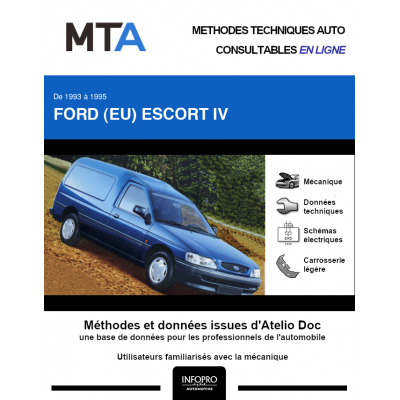 MTA Ford (eu) Escort IV FOURGON 3 portes de 02/1993 à 06/1995