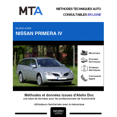 MTA Nissan Primera IV BREAK 5 portes de 03/2002 à 04/2006