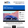 MTA Opel Vectra III BERLINE 4 portes de 06/2002 à 10/2005