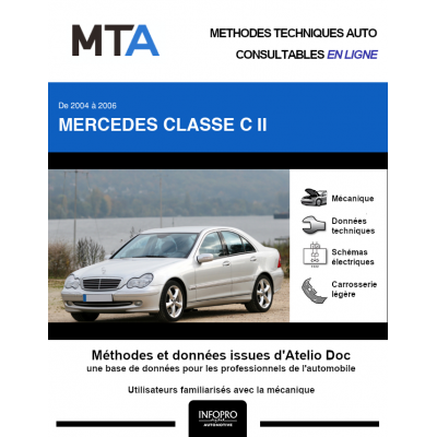 MTA Mercedes Classe c II BERLINE 4 portes de 03/2004 à 12/2006
