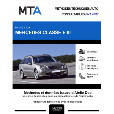 MTA Mercedes Classe e III BREAK 5 portes de 03/2003 à 06/2006
