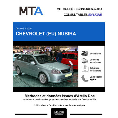 MTA Chevrolet (eu) Nubira BREAK 5 portes de 01/2005 à 09/2009