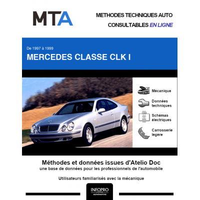 MTA Mercedes Classe clk I COUPE 2 portes de 04/1997 à 08/1999