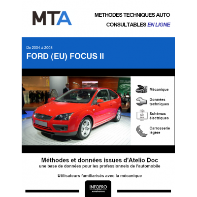 MTA Ford (eu) Focus II HAYON 3 portes de 09/2004 à 12/2007