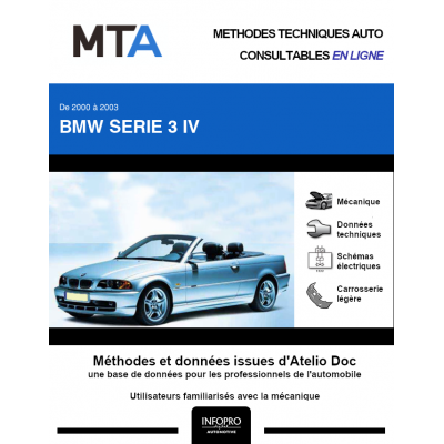 MTA Bmw Serie 3 IV CABRIOLET 2 portes de 04/2000 à 03/2003