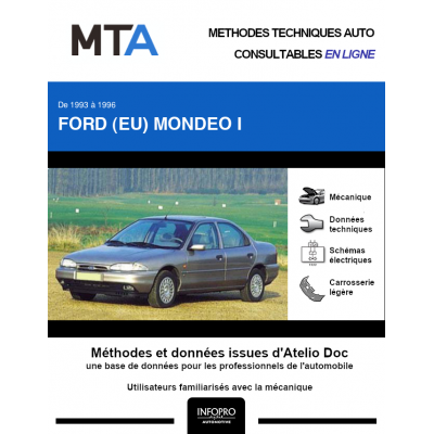 MTA Ford (eu) Mondeo I BERLINE 4 portes de 01/1993 à 09/1996