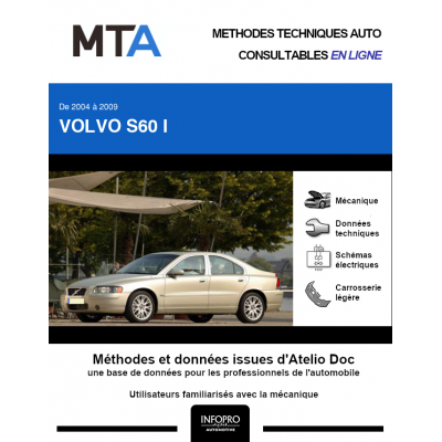 MTA Volvo S60 I BERLINE 4 portes de 06/2004 à 04/2009