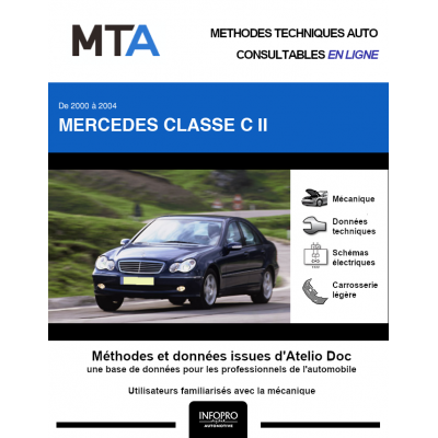 MTA Mercedes Classe c II BERLINE 4 portes de 05/2000 à 03/2004
