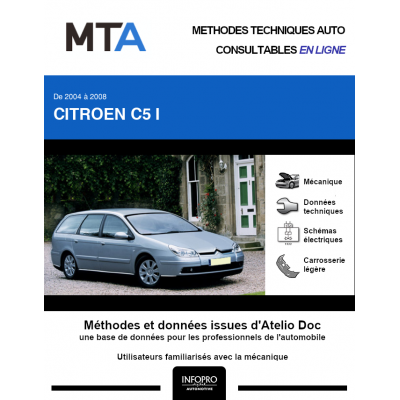 MTA Citroen C5 I BREAK 5 portes de 09/2004 à 06/2008