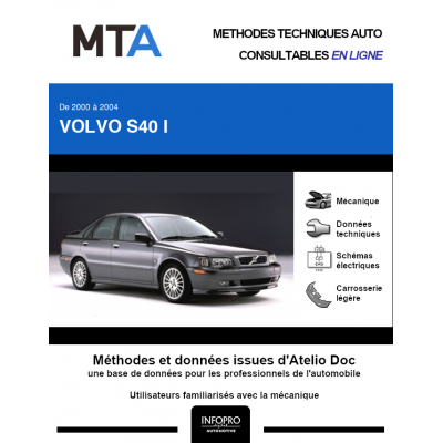 MTA Volvo S40 I BERLINE 4 portes de 06/2000 à 12/2003