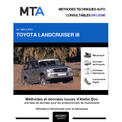 MTA Toyota Landcruiser III BREAK 5 portes de 08/1999 à 02/2003