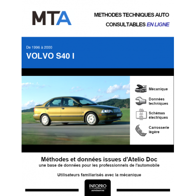 MTA Volvo S40 I BERLINE 4 portes de 03/1996 à 06/2000