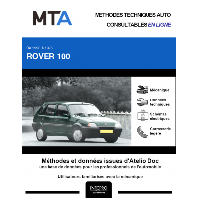 MTA Rover 100 HAYON 5 portes de 09/1990 à 06/1995