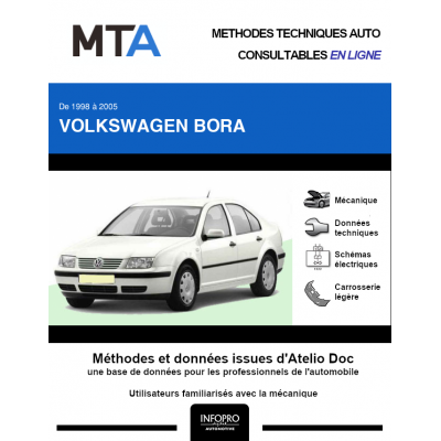 MTA Volkswagen Bora BERLINE 4 portes de 10/1998 à 12/2005