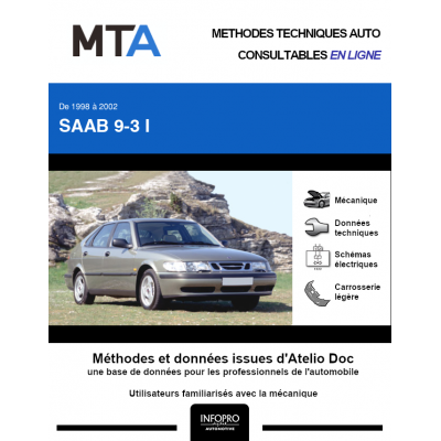 MTA Saab 9-3 I HAYON 5 portes de 04/1998 à 12/2002