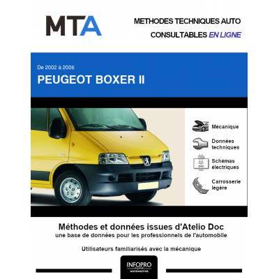 MTA Peugeot Boxer II COMBI 4 portes de 02/2002 à 06/2006