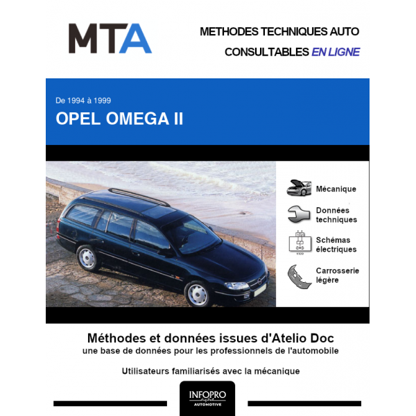 MTA Opel Omega II BREAK 5 portes de 05/1994 à 12/1999