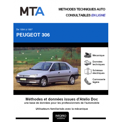 MTA Peugeot 306 BERLINE 4 portes de 09/1994 à 03/1997