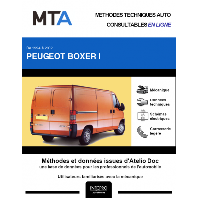 MTA Peugeot Boxer I FOURGON 4 portes de 02/1994 à 02/2002