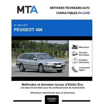 MTA Peugeot 406 BREAK 5 portes de 04/1999 à 04/2004