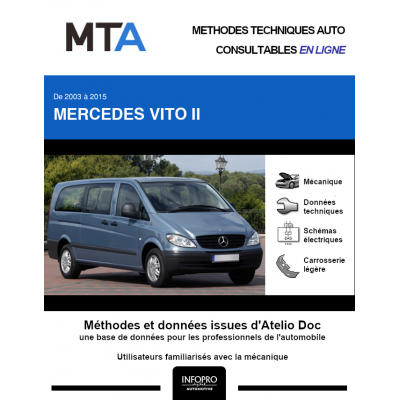 MTA Mercedes Vito II COMBI 5 portes de 10/2003 à 09/2010