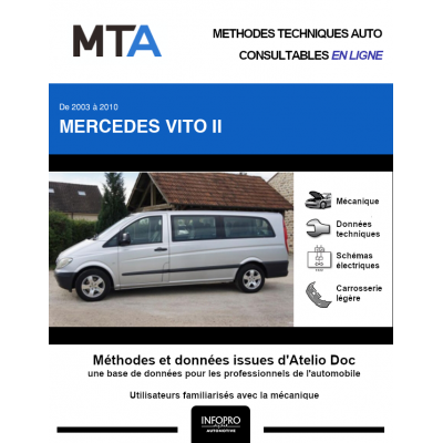 MTA Mercedes Vito II COMBI 4 portes de 10/2003 à 09/2010