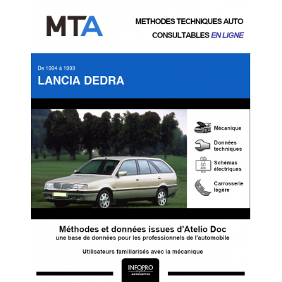 MTA Lancia Dedra BREAK 5 portes de 10/1994 à 12/1999