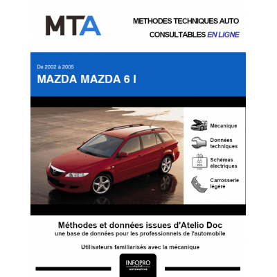 MTA Mazda Mazda 6 I BREAK 5 portes de 08/2002 à 06/2005