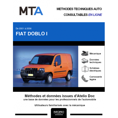 MTA Fiat Doblo I FOURGON 3 portes de 03/2001 à 12/2005