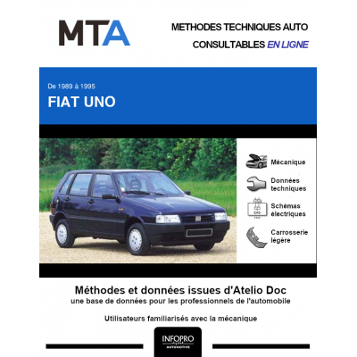 MTA Fiat Uno HAYON 5 portes de 10/1989 à 10/1995