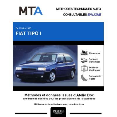 MTA Fiat Tipo I HAYON 3 portes de 04/1993 à 10/1995