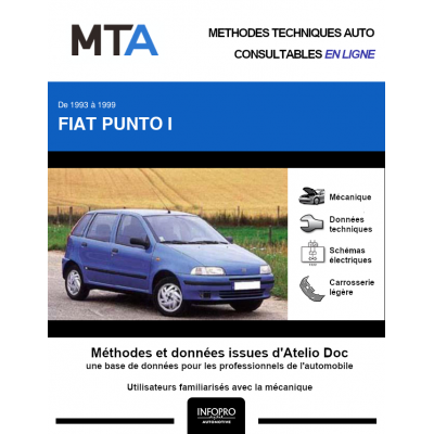 MTA Fiat Punto I HAYON 5 portes de 11/1993 à 10/1999