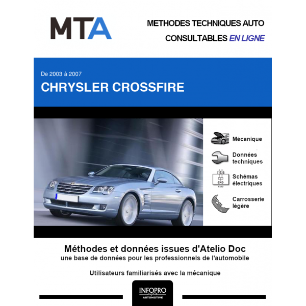 MTA Chrysler Crossfire COUPE 3 portes de 10/2003 à 12/2007