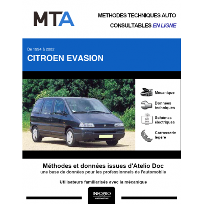 MTA Citroen Evasion MONOSPACE 5 portes de 07/1994 à 09/2002