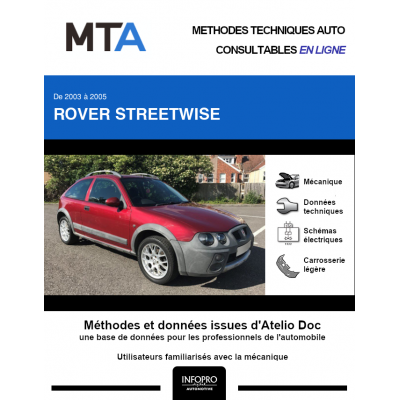 MTA Rover Streetwise HAYON 3 portes de 09/2003 à 12/2005