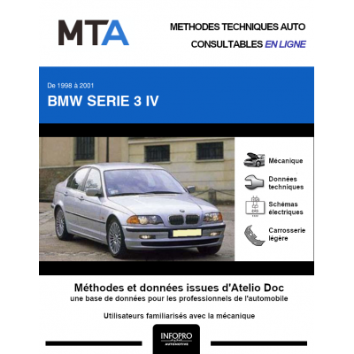 MTA Bmw Serie 3 IV BERLINE 4 portes de 05/1998 à 09/2001