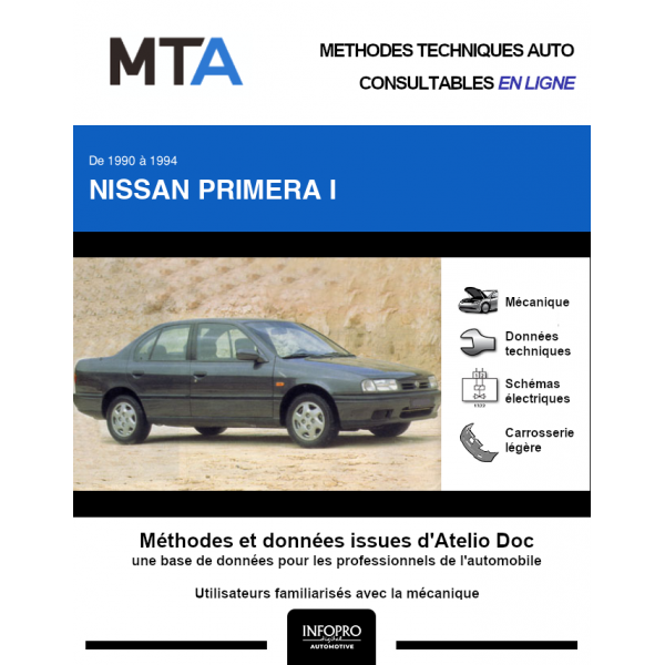 MTA Nissan Primera I BERLINE 4 portes de 10/1990 à 10/1994