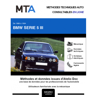 MTA Bmw Serie 5 III BERLINE 4 portes de 02/1988 à 06/1994