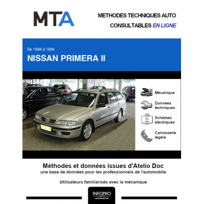 MTA Nissan Primera II BREAK 5 portes de 04/1998 à 09/1999