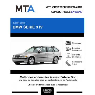 MTA Bmw Serie 3 IV BREAK 5 portes de 09/2001 à 09/2005