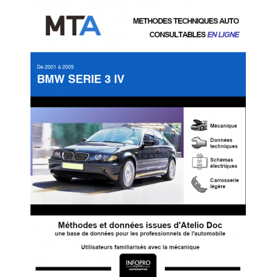 MTA Bmw Serie 3 IV BERLINE 4 portes de 09/2001 à 03/2005