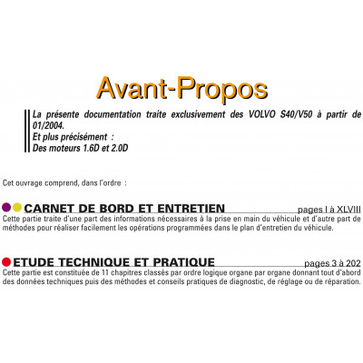 RTA PDF B718.6 VOLVO S40 et V50 II (2004 à 2010)