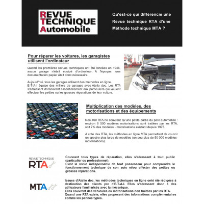 RTA PDF B742.5 FORD FIESTA VI 1.25 essence et 1.4 diesel (2008 à 2012)