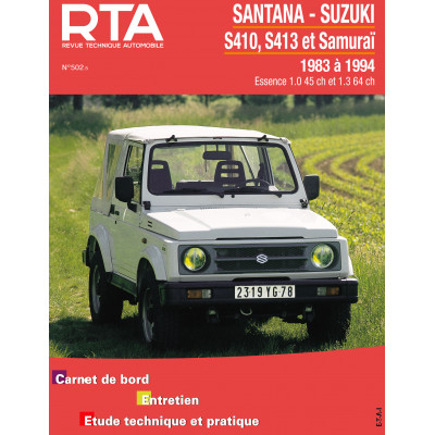 RTA PDF 502.5 SANTANA - SUZUKI S410, S413 et Samuraï (1983 à 1994)