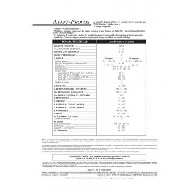 RTA PDF 559.2 CITROEN XANTIA 4 CYL.ESSENCE (1993 à 1996)