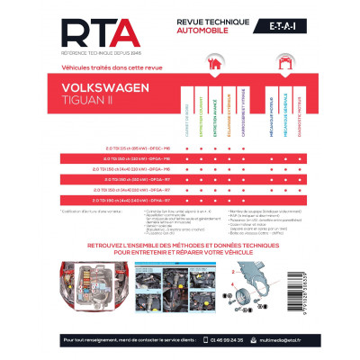RTA 850 VOLKSWAGEN TIGUAN II (2016 à nos jours)