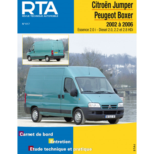 RTA 417 - CITROEN JUMPER et PEUGEOT BOXER II (2002 à 2006)
