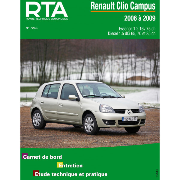 RTA B726.5 - RENAULT CLIO CAMPUS PHASE 1 (2006 à 2009)