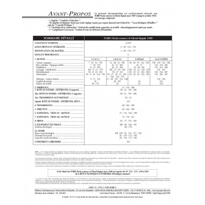 Pack RTA 512.6 FORD FIESTA/COURRIER III (1989 à 1996)+PDF