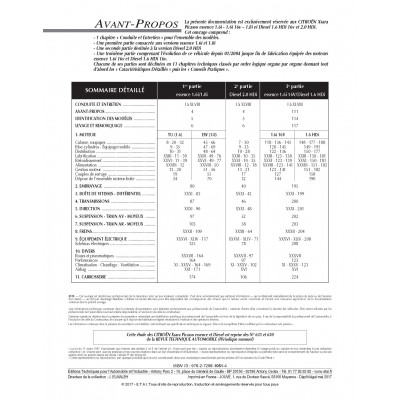Pack RTA 105 CITROEN XSARA PICASSO (1999 à 2010)+PDF